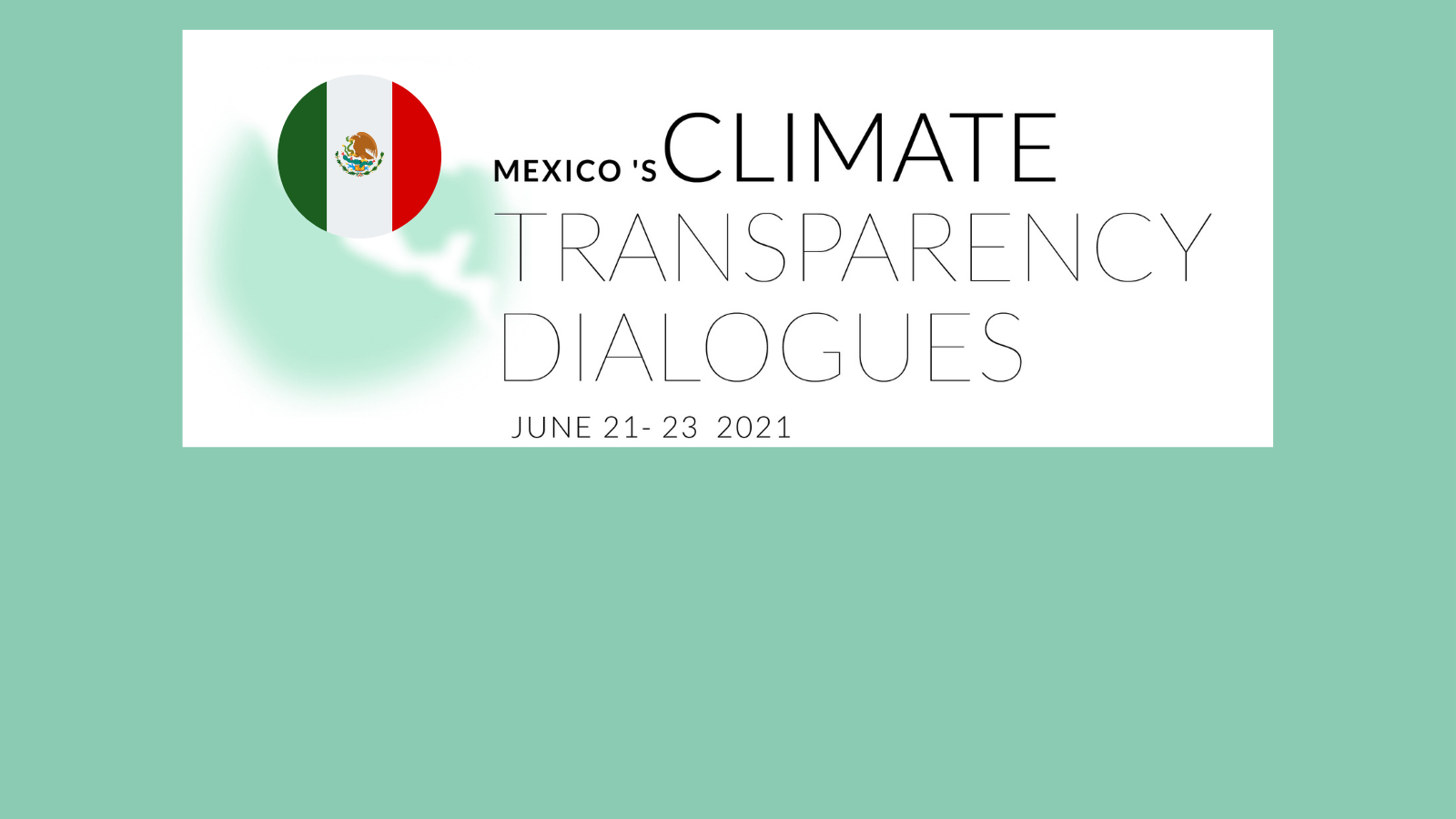 Event: Mexico’s Climate Transparency Dialogues